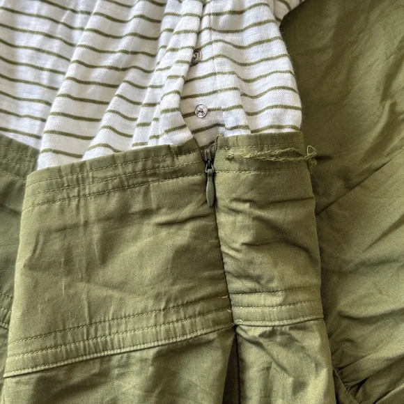 Veronica Beard Trail Mixed Media Dress in White Fern - Picture 7 of 10